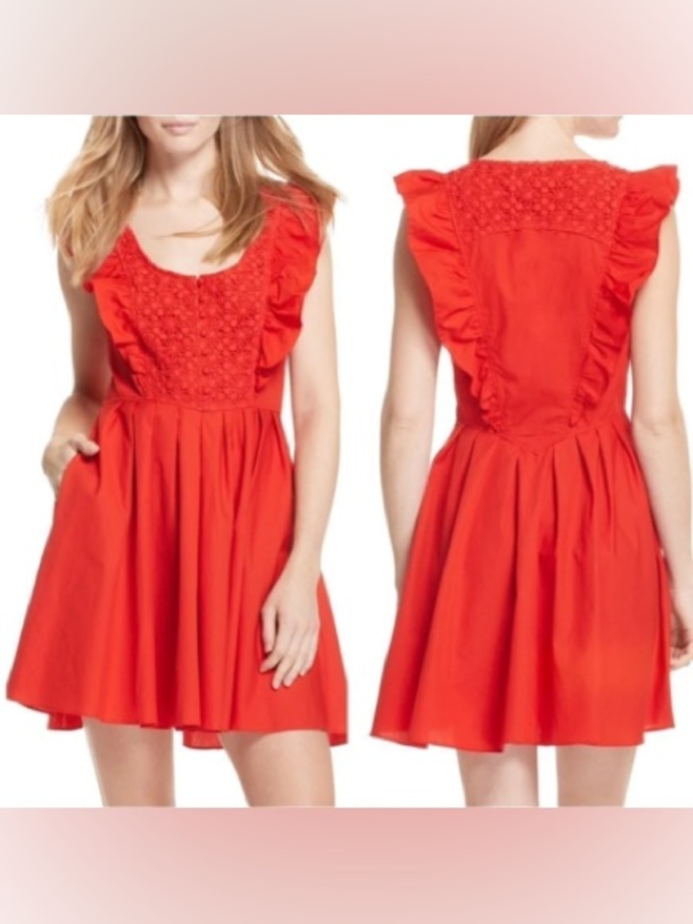 Free People Half Moon Hot Lave Mini Dress Size Small